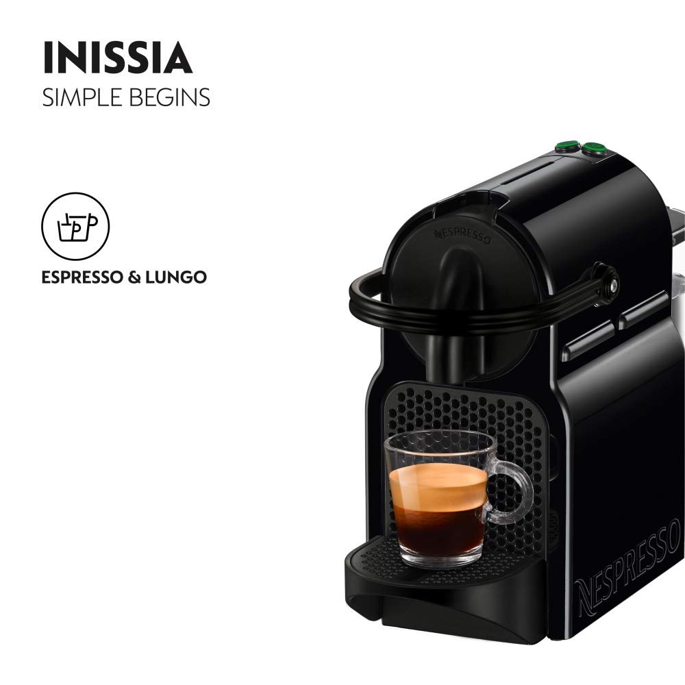 NESPRESSO Inissia Black Coffee Machine – UAE Version NESPRESSO Inissia Black Coffee Machine – UAE Version